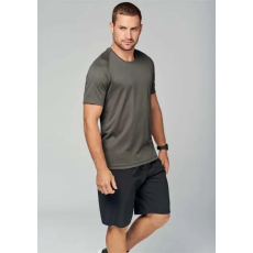 egyéb Póló Proact férfi sport rövid ujjú kerek nyakú férfi, black, S