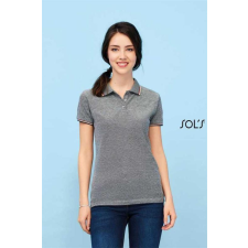 egyéb Póló Sols galléros női rövid ujjú női (180g/m2) heather black, L munkaruha