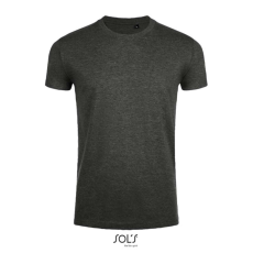 egyéb Póló Sols Imperial férfi kerek nyak testhez álló férfi, charcoal melange, S