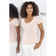 egyéb Póló Sols kereknyakú női rövid ujjú női (100%pamut 150g/m2) grey melange, 2XL
