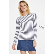 egyéb Póló Sols Marine női női, white/navy, XL munkaruha