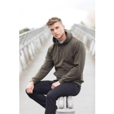 egyéb Pulóver Just Hoods kapucnis unisex (80%pamut 20%poliészter) natural stone, XL munkaruha