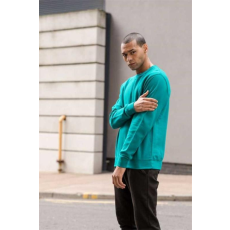 egyéb Pulóver Just Hoods környakas unisex (80%pamut 20%poliészter) jade, L
