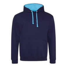 egyéb Pulóver Just Hoods unisex, fire red/arctic white, 2XL