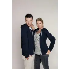 egyéb Pulóver Kariban könnyű pamut unisex, navy, L munkaruha