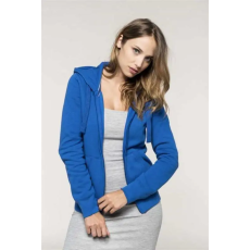 egyéb Pulóver Kariban női kapucnis cipzáras női, light royal blue, S