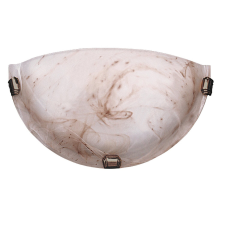 egyéb Rábalux Alabastro fali lámpa félkör 30 cm fehér - bronz tobacco mintás világítás