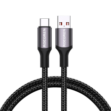 egyéb Rocoren Retro Series USB Type-A apa - USB Type-C apa Adat és töltő kábel (3A) - Szürke (2m) kábel és adapter