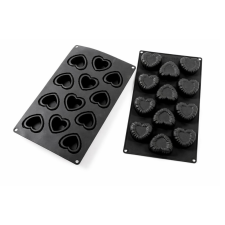 egyéb Szilikon Süti- és Mousse Forma, Szív minta, 12 részes sütés és főzés