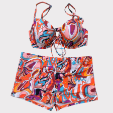 egyéb Színes mintás bikini gyerek fürdőruha