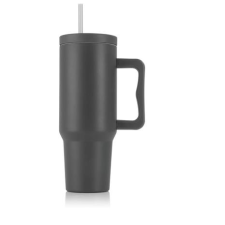 egyéb Termoszbögre, 1,2 l, szívószállal, füllel, szürke (KHKE678) (KHKE678) bögrék, csészék