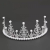 egyéb Tortadísz, tiara, ezüst, 13cm