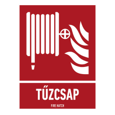 egyéb TŰZCSAP, PVC 1 mm, 150x200 információs címke