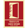 egyéb TŰZGÁTLÓ AJTÓ CSUKVA TARTANDÓ, PVC 1 mm, 150x200