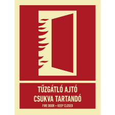 egyéb TŰZGÁTLÓ AJTÓ CSUKVA TARTANDÓ, PVC 1 mm, 150x200 információs címke