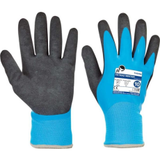 egyéb Védőkesztyű Tetrax Winter latex, kék/fekete, 8