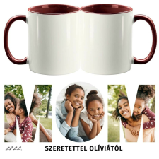  Egyedi felirattal-fotóval, MOM, kétoldalas fényképes bögre - 1 db bögrék, csészék