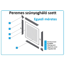  Egyedi méretes alumínium keretes szúnyogháló szett (peremes) szúnyogháló