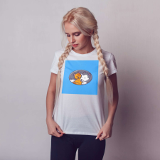  Egyedi póló | NFT series – Kutya és a cica együtt alszanak ajándéktárgy