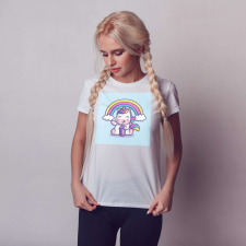  Egyedi póló | NFT series – Szivárványos Boba tea unikornis ajándéktárgy