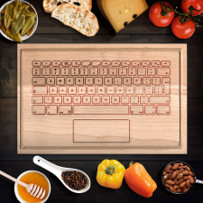Egyedi vágódeszka Informatikusoknak konyhai eszköz