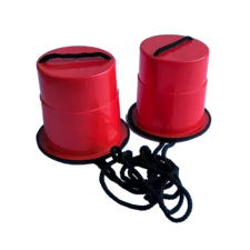  Egyensúlyozó vödrös lépegető játék - Piros egyéb bébijáték