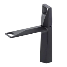  Egykaros mosdócsaptelep, kerámia betét, szatén fekete sárgaréz, csatlakozók és rögzítőkészlet tartozék 10107H csaptelep