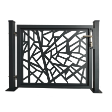  Egyszárnyú kapu Amsterdam talplemezzel dübeles rögzítés 100 cm x 120 cm antracit kerti bútor