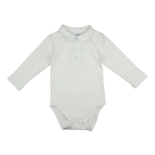 Egyszínű, elöl patentos, gallétos hosszú ujjú baba body-kombidressz. - 56-os méret kombidressz, body