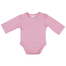 Egyszínű| hosszú ujjú baba body rózsaszín kombidressz, body