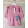  Egyszínű kislány egész ruha, rózsaszín, 1-2 év