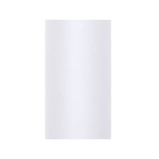 egyszínű tüll, fehér, 0,08 x 20 m dekorációs kellék