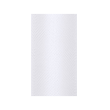  egyszínű tüll, fehér, 0,8 x 9 m dekorációs kellék