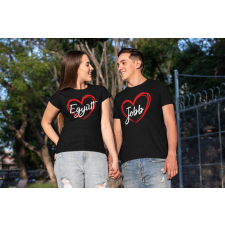  Együtt Jobb fekete póló egyedi ajándék