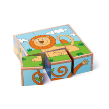  egzotikus állatos kocka puzzle játék puzzle, kirakós
