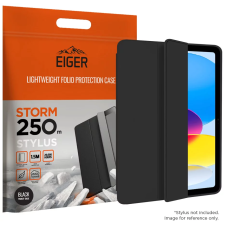EIGER Storm iPad 10.9 (2022) Flip Tok - Fekete tablet tok