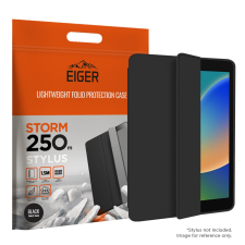 EIGER Storm Stylus 250m Apple iPad 10.2 (19/20/21) Trifold tok - Fekete tablet tok