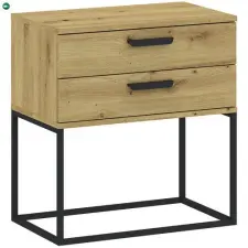  Éjjeliszekrény 2 Fiókkal Tölgy Színben CADRO NR6 60 cm bútor