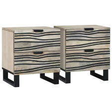  Éjjeliszekrény 2 pcs Fehér 40 x 33 x 46 cm Szerelt Fa bútor