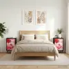 Éjjeliszekrény AACHEN 2 db Fekete Tölgy 36 x 33 x 61 cm