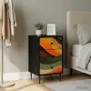  Éjjeliszekrény BONN Fekete Tölgy 36 x 33 x 61 cm Szerelt Fa