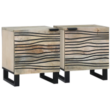  Éjjeliszekrények 2 pcs Természetes 40 x 33.5 x 46 cm bútor