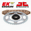 EK CHAIN EK/JT 520 SROZ2 - 14/43-112 láncszett acél standard hátsó lánckerékkel EK CHAIN  Erőátviteli alkatrészek Láncok, lánckerekek, láncszettek Láncszettek