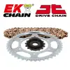 EK CHAIN EK/JT 525SRX2 16/45 Láncszett – Standard hátsó lánckerék EK CHAIN Erőátviteli alkatrészek Láncok, lánckerekek, láncszettek Láncszettek