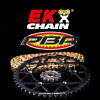 EK CHAIN / PBR Láncszett 520MVXZ2 15/41-104 - Megerősített hátsó lánckerék EK CHAIN  Erőátviteli alkatrészek Láncok, lánckerekek, láncszettek Láncszettek