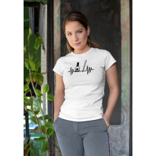  EKG műkörmös fehér póló egyedi ajándék