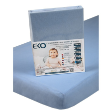 Eko Gumis lepedő Jersey kék 120x60 cm babaágynemű, babapléd