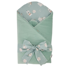  EKO Takaró pamutból kókusz kivehető betéttel VELVET Dogs Mint 75x75 cm babaágynemű, babapléd