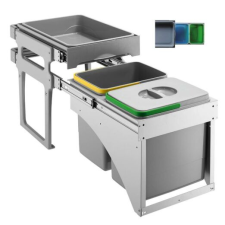 Ekotech TANKFRONT40szekrénybe szerelhető  szemetes 428 mmmagas 2 vödrös kivitel szemetes