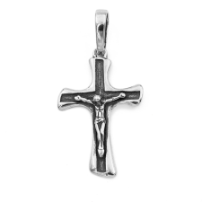 Ékszer ABC Ezüst antikolt kereszt medál &quot;21x42&quot; medál